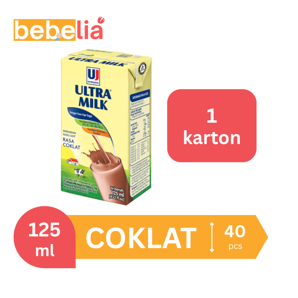 

Ultra Milk Susu UHT Coklat 125 ml 1 dus isi 40 pcs