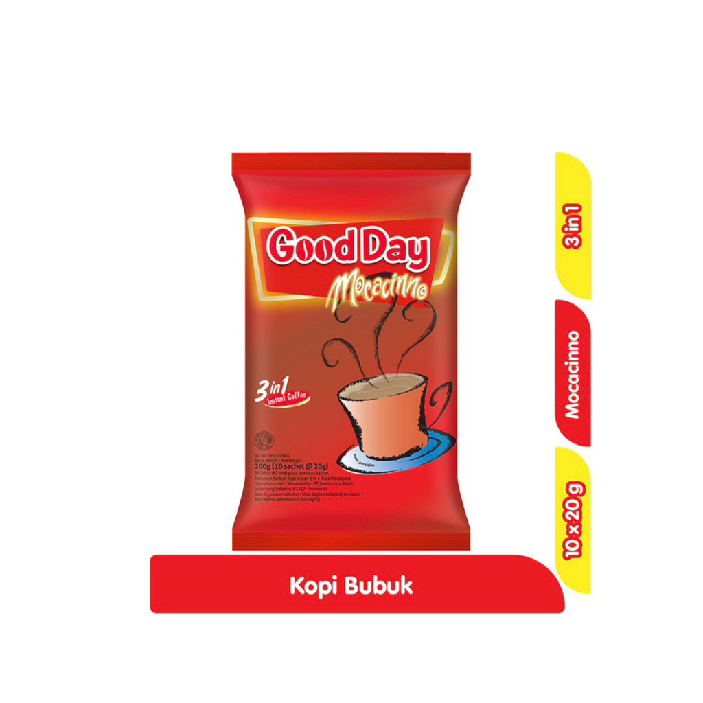 

GOOD DAY KOPI INSTAN 3 in 1 MOCACINNO 10 pcs