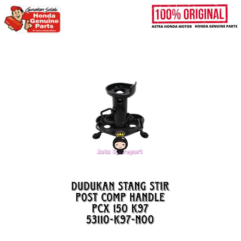 Post Comp Handle PCX 150 Original - 53110K97N00 - Dudukan Stang Stir PCX 150 K97 - Dudukan Stang Kem