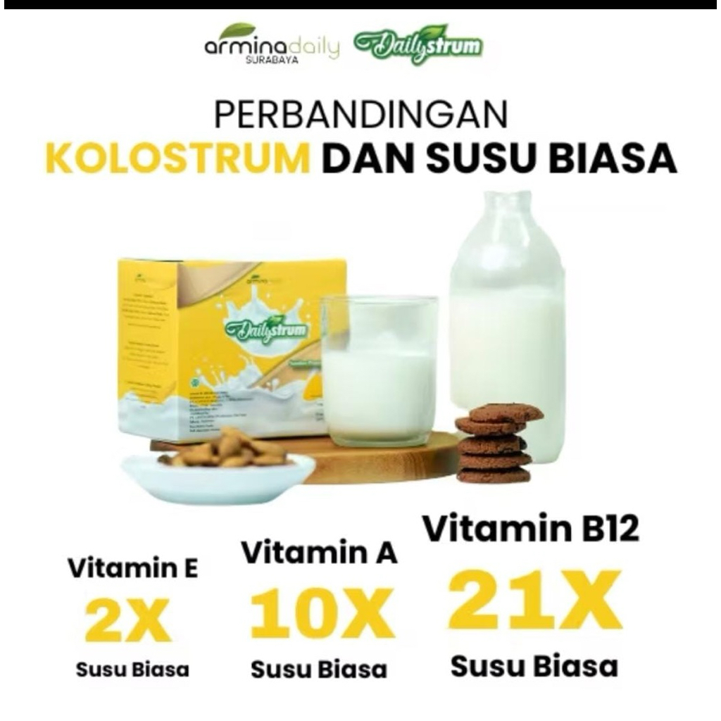 

Susu Dailystrum ato Susu kolostrum ArminaDaily isi 1pcs Susu