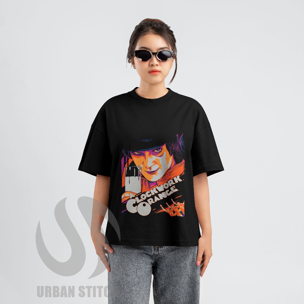 Kaos Oversize A Clockwork Orange Original Design  Kaos Film A Clockwork Orange Oversize Streetwear