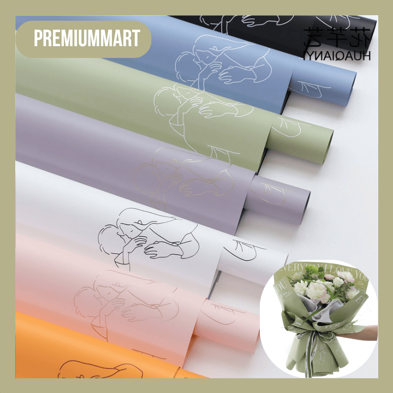 

20 LEMBAR KERTAS BUKET BUNGA CELLOPHANE FLORIST BOUQUET WATERPROOF VALANTINE KB030