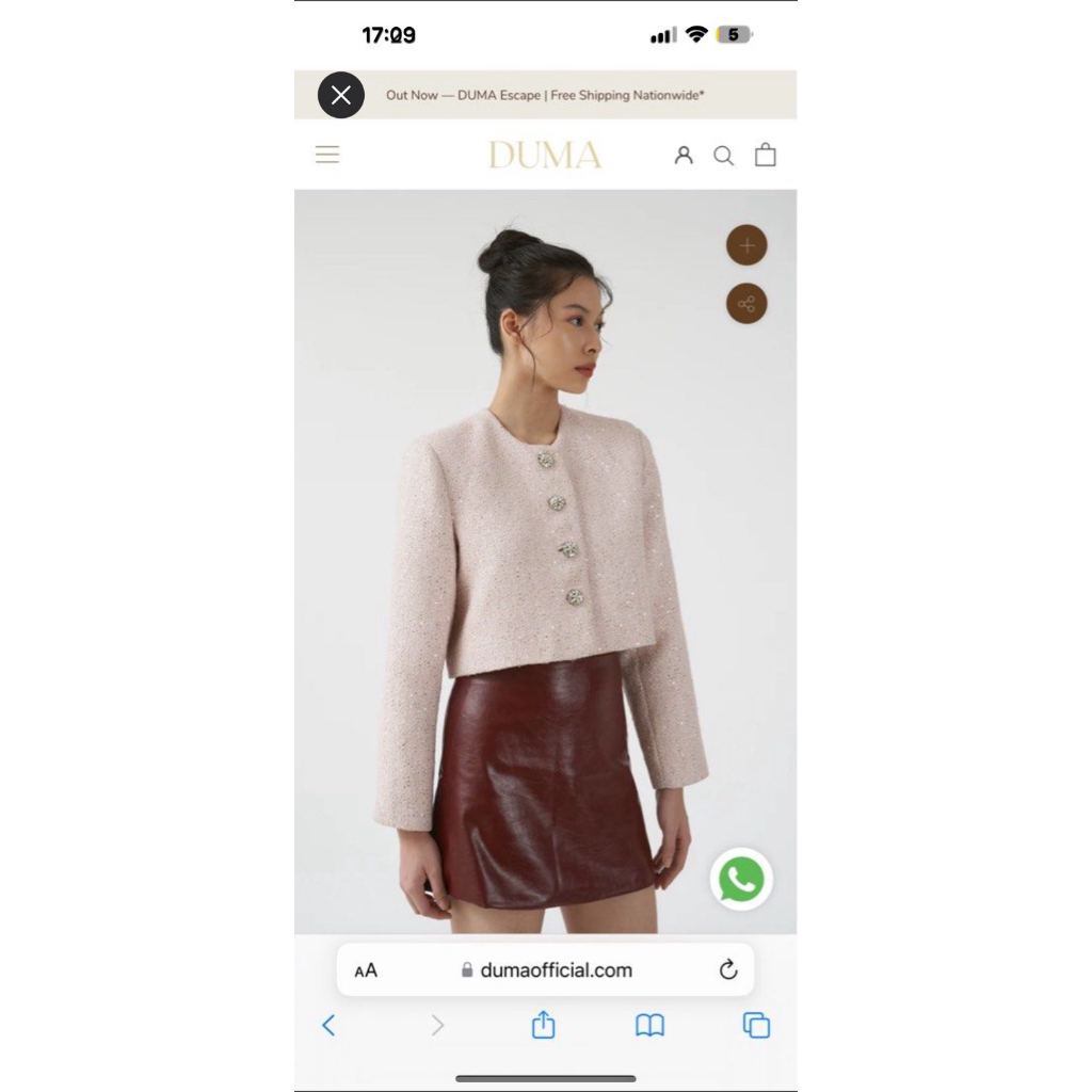 DUMA LUMI TWEED CARDIGAN PRELOVED