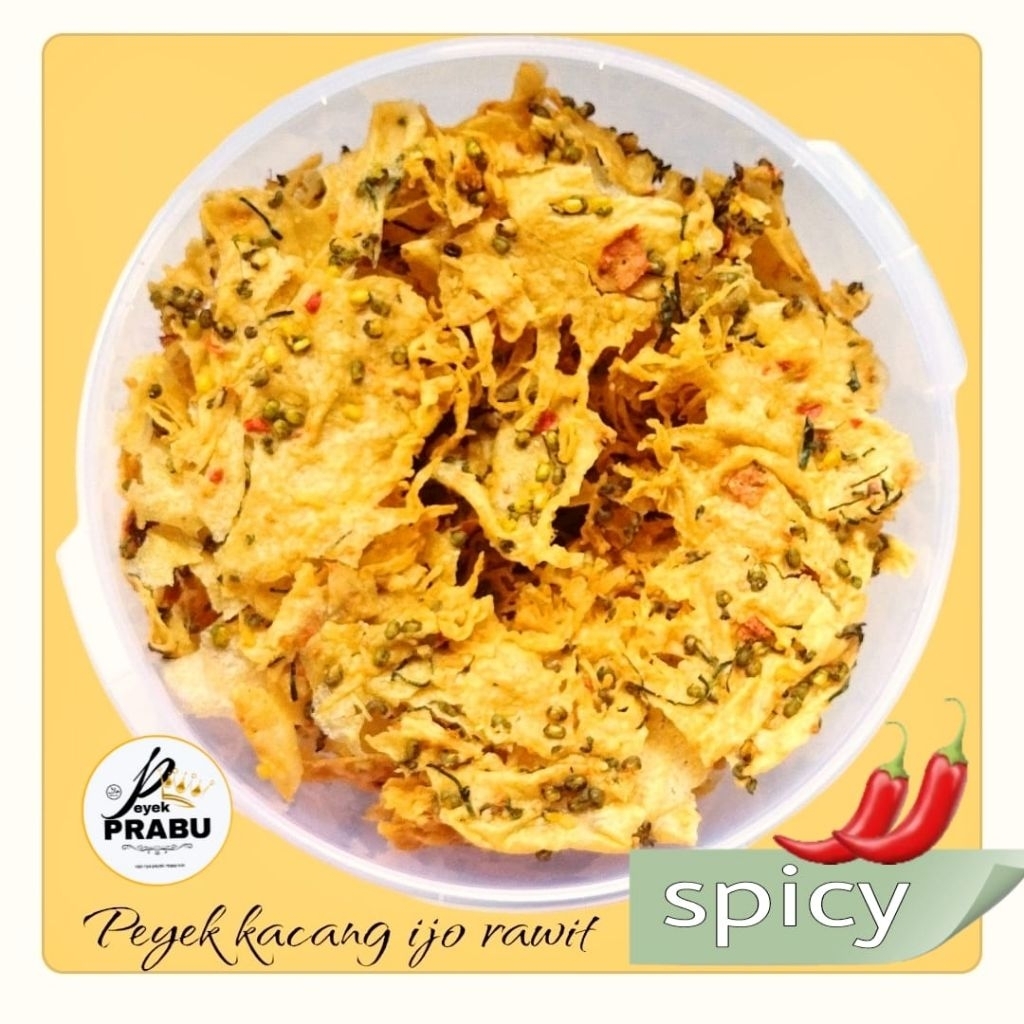 

peyek kacang ijo / peyek kacang ijo rawit toples jumbo 5 liter