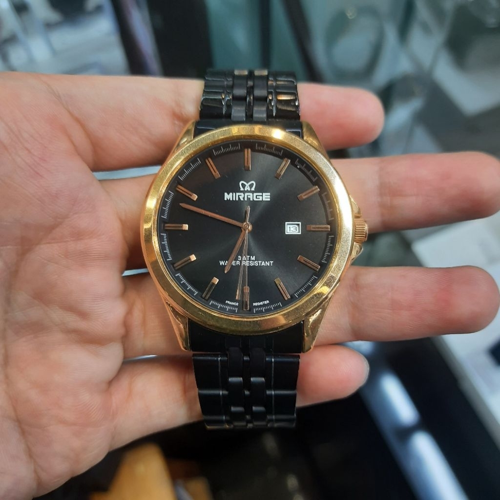 JAM TANGAN PRIA MIRAGE ORIGINAL 8709 ET