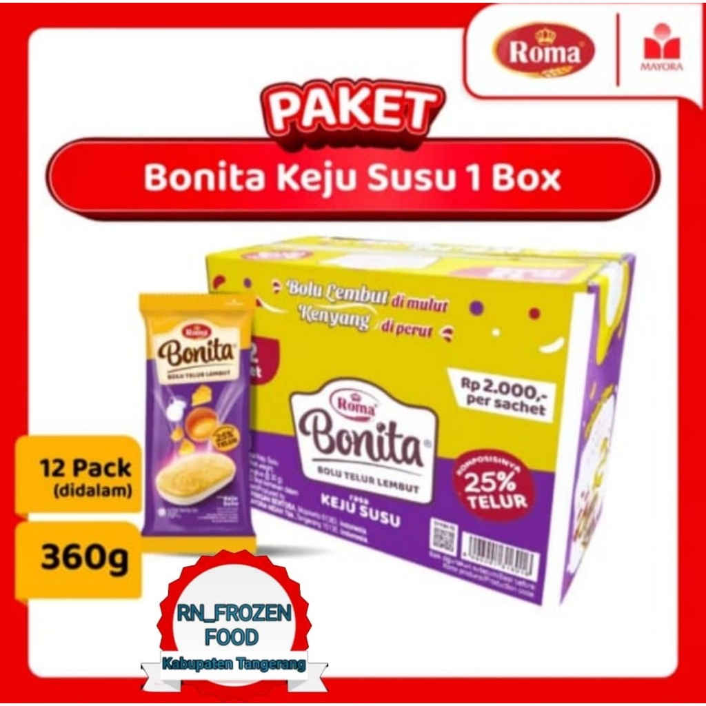 

ROMA BONITA 3 VARIAN RASA| 1 BOX ISI 12 PACK 360gr