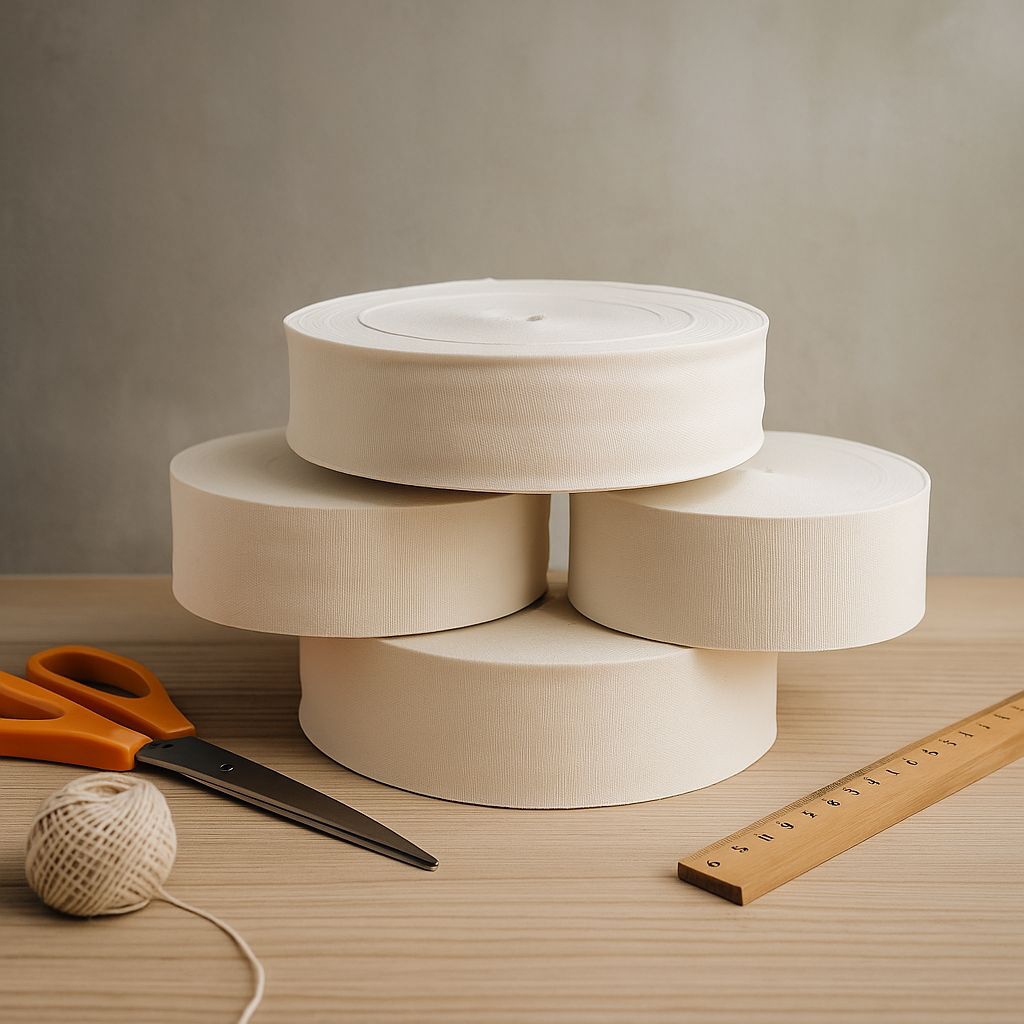 

Pita katun 4cm warna cream POLOSAN