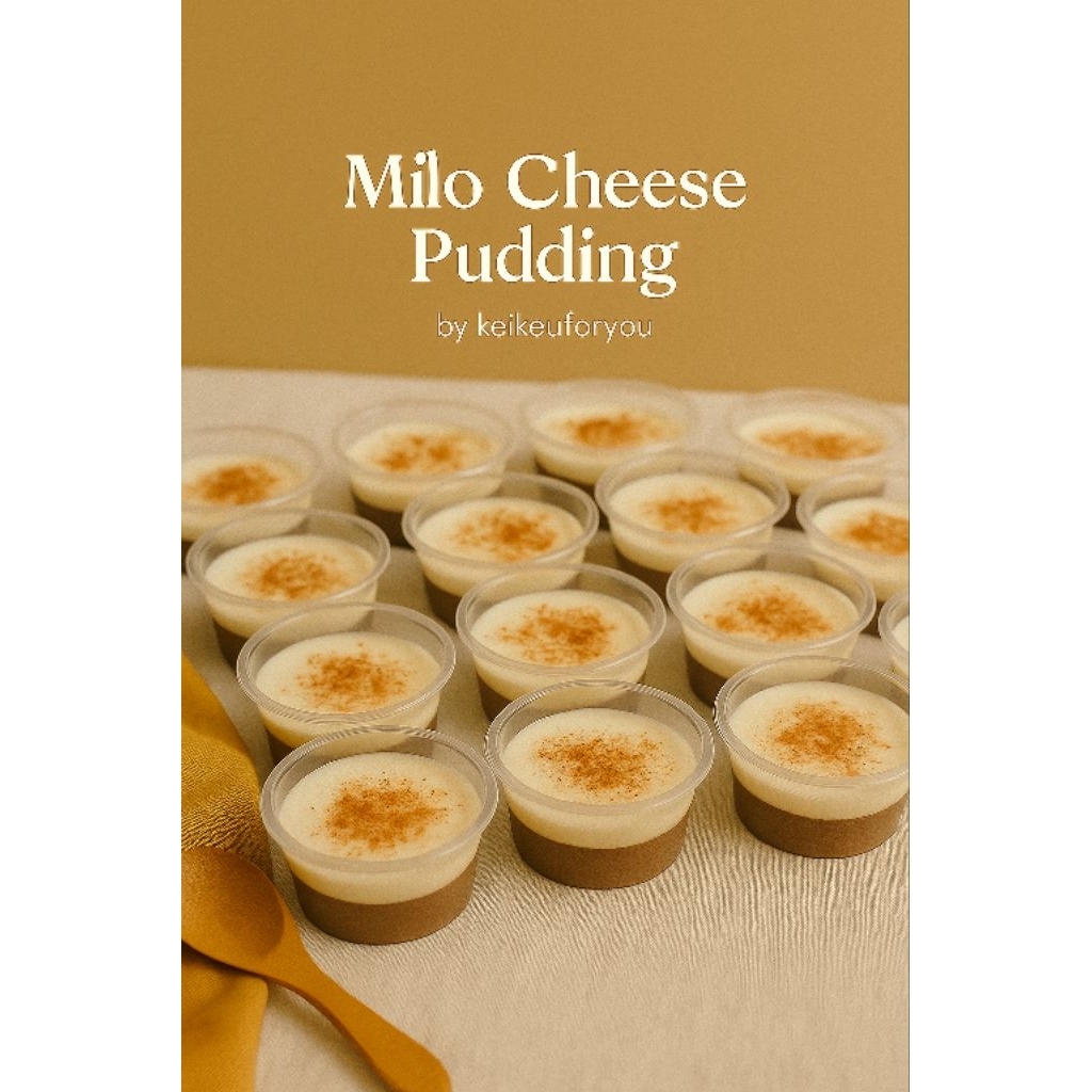 

Milo Cheese Pudding (setiap pembelian wajib tas thermal)