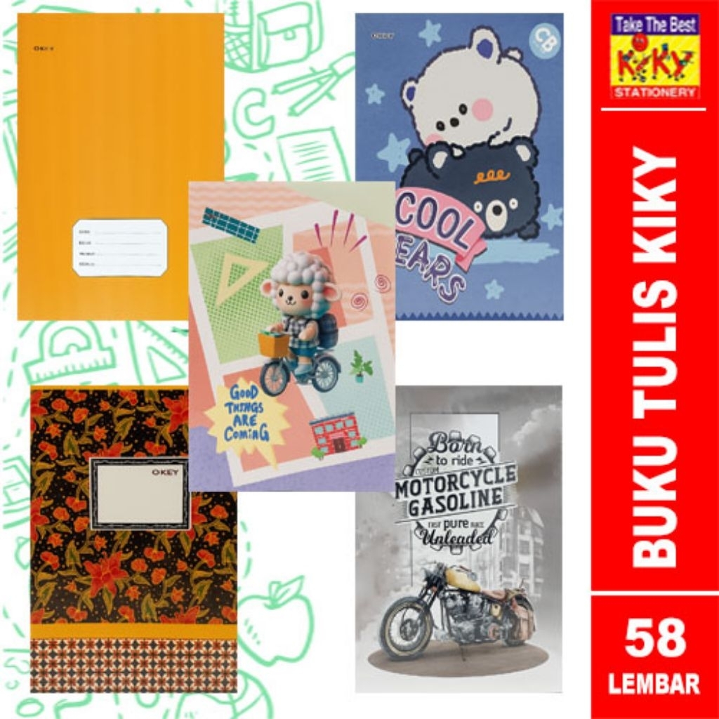 

BUKU TULIS OKEY 58 LEMBAR (PAK) / BUKU SEKOLAH OKEY