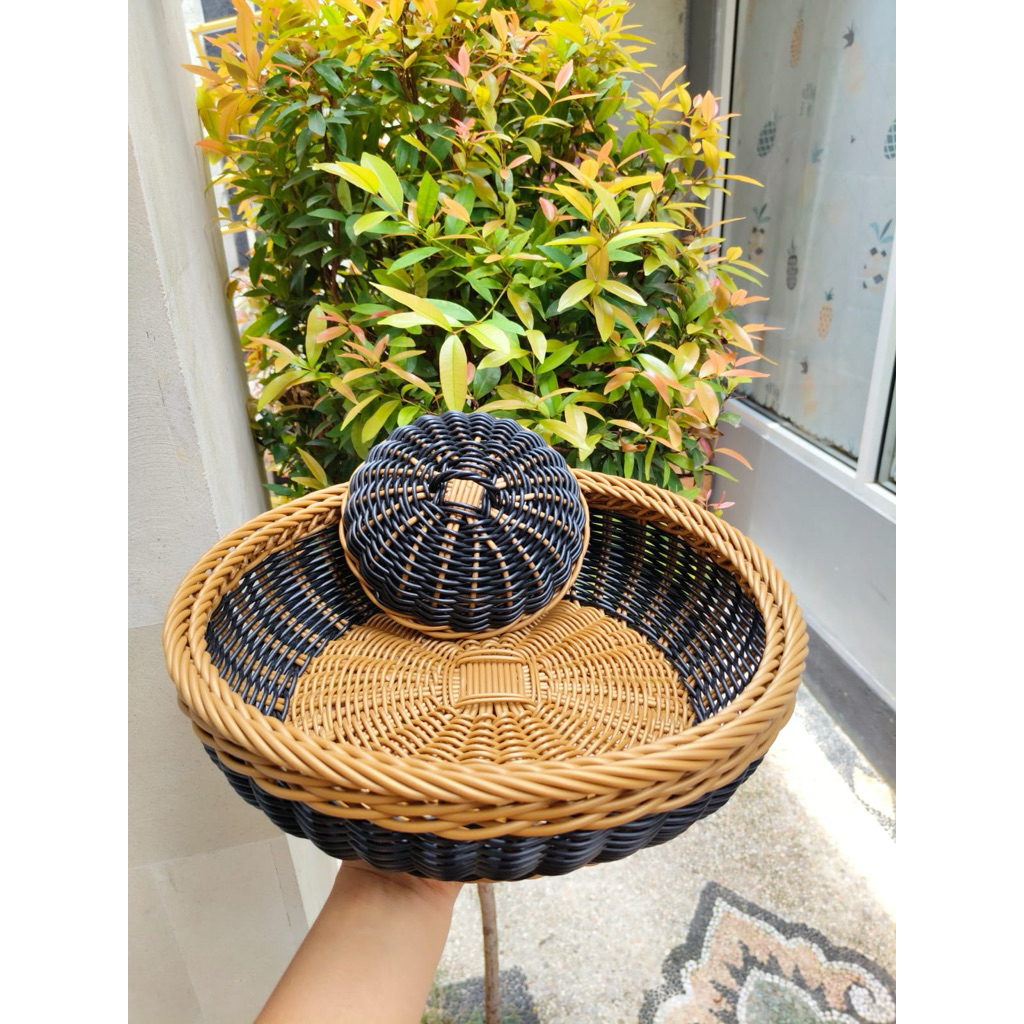 Bokor pedeloka  rotan sintetis premium 30cm