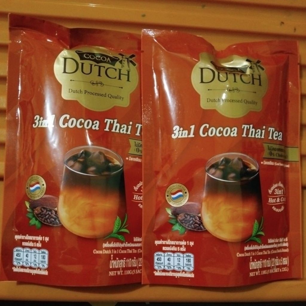 

Cocoa Dutch 3in1 Cocoa Thai Tea 22g x 5 pcs