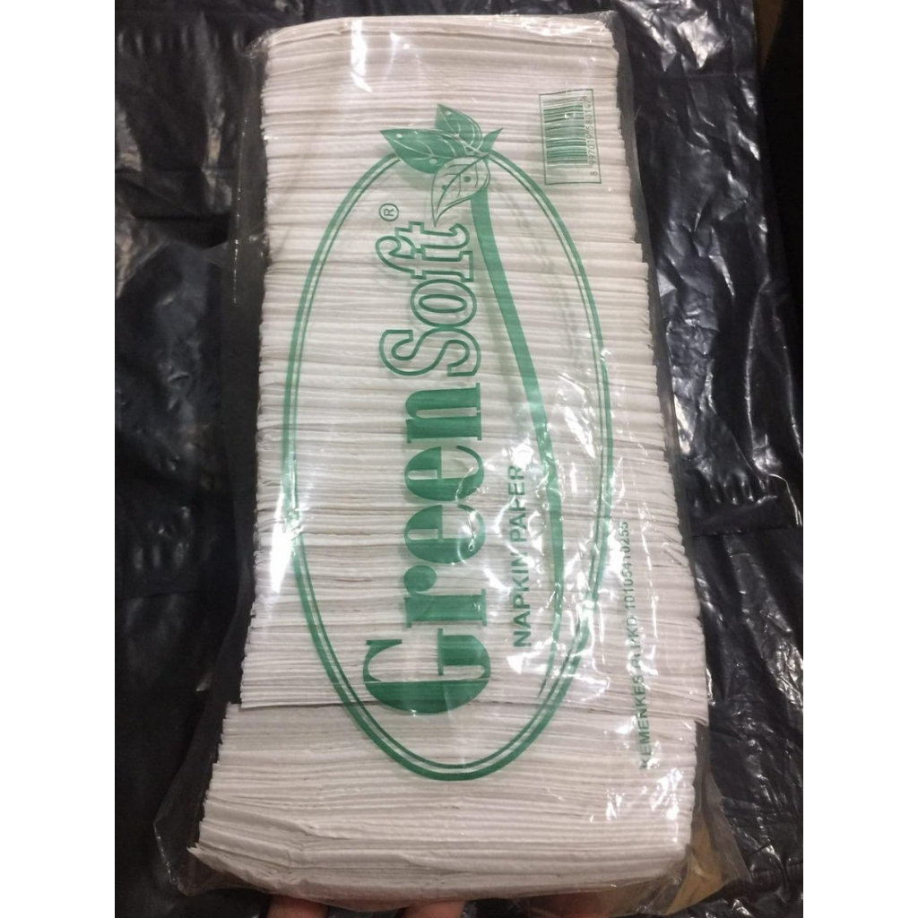 Tisu Napkin Paper Green Soft / Tissu Green