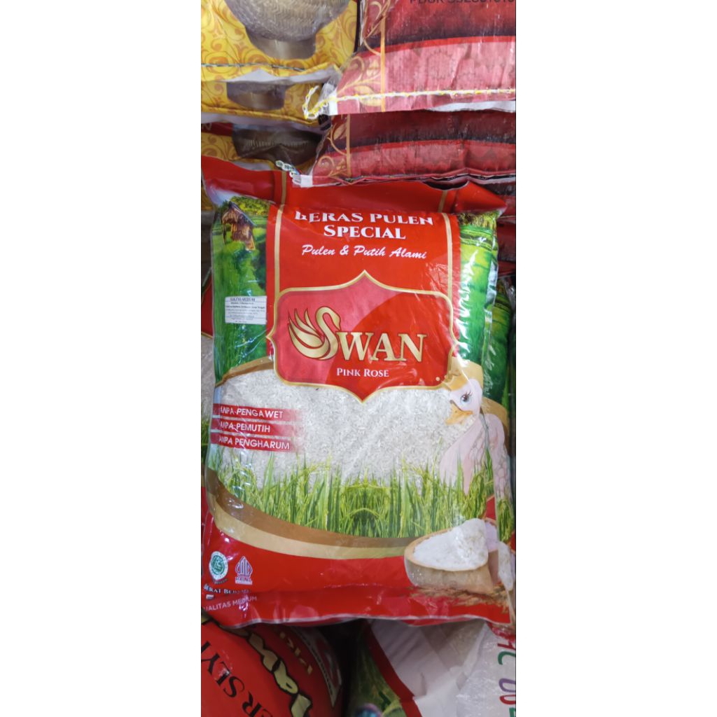 

[ 5 Kilogram ] Beras Swan Beras Pulen Spesial Putih Alami