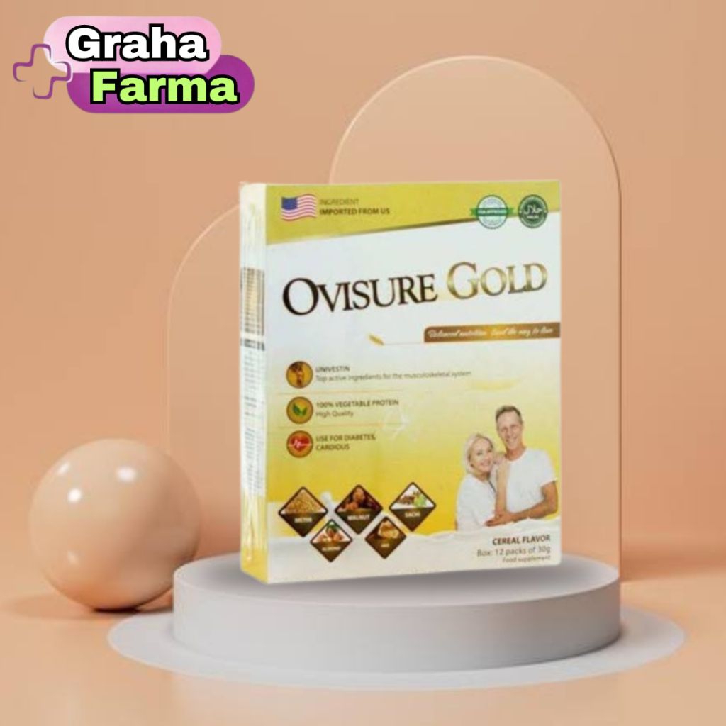 

Ovisure Gold Milk USA Susu Vitamin Tulang Dan Sendi Original 12 Sachet