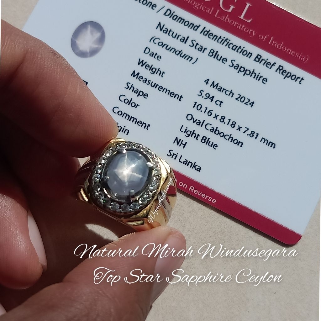 Light blue safir ceylon mirah windusegara ada ruby burma dan bangsing kresnadana