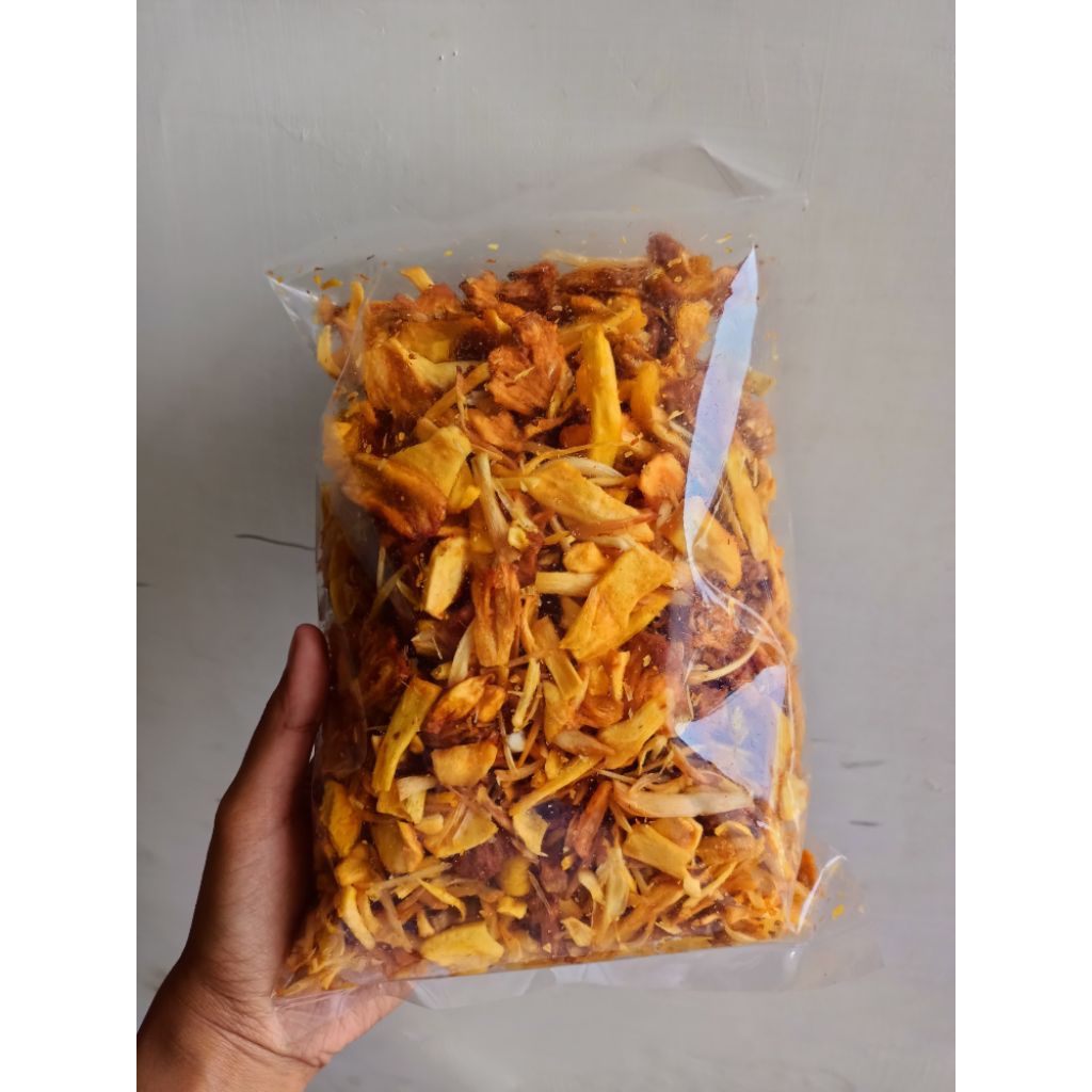 

Remukan kripik nangka mix nanas