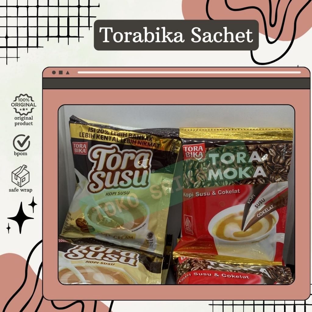 

Torabika Kopi Varian Tora Susu / Tora Moka 1 renceng