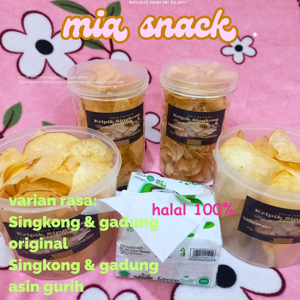 

kripik singkong & kripik gadung 2 toples 25rb
