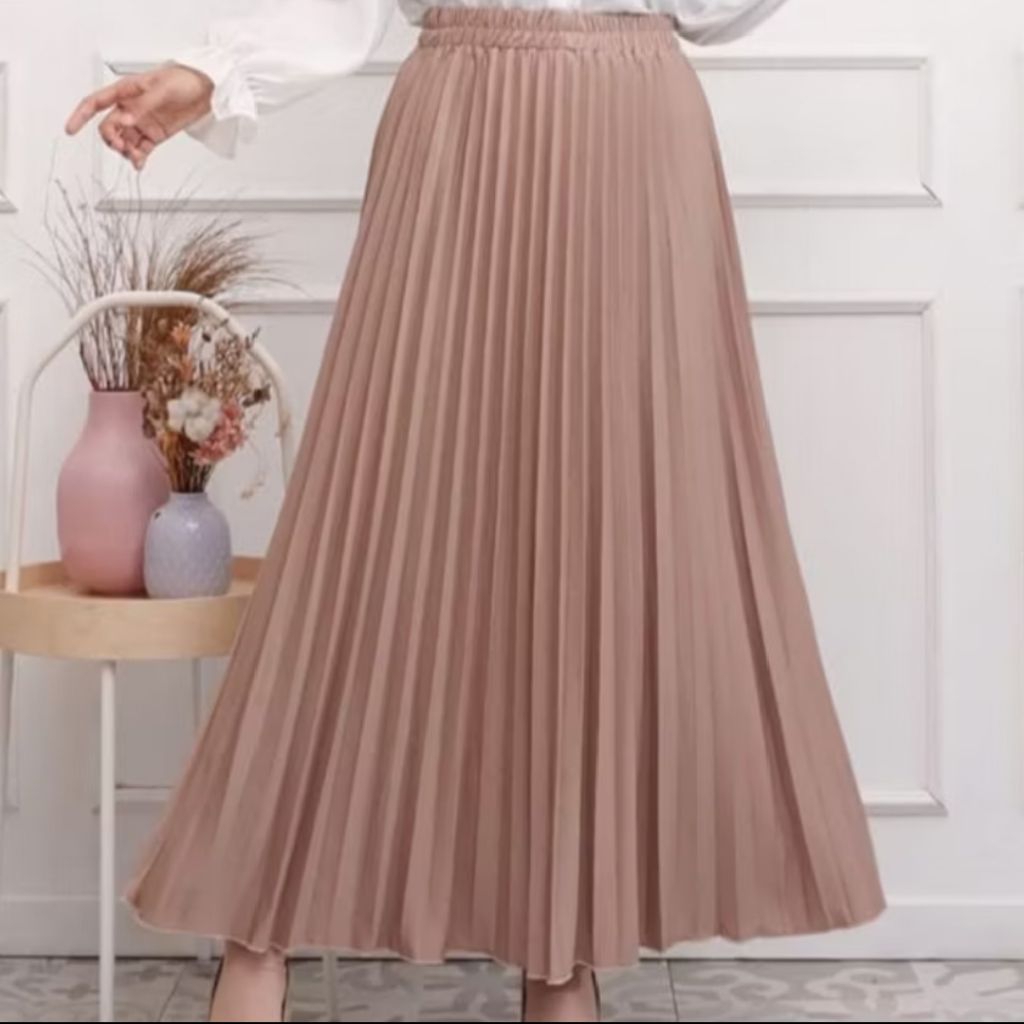 ROK PLISKET PAYUNG / ROK PAYUNG / ROK PAYUNG PANJANG POLOS /ROK PAYUNG ALLSIZE