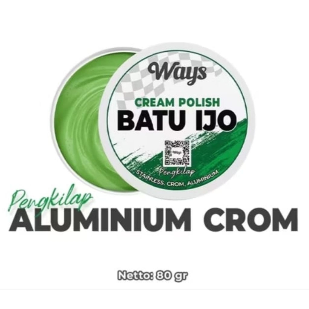 BATU IJO | BATU HIJAU | BATU POLES PENGKILAP ALUMINIUM CROOM BESI SEPERTI LANGSOL