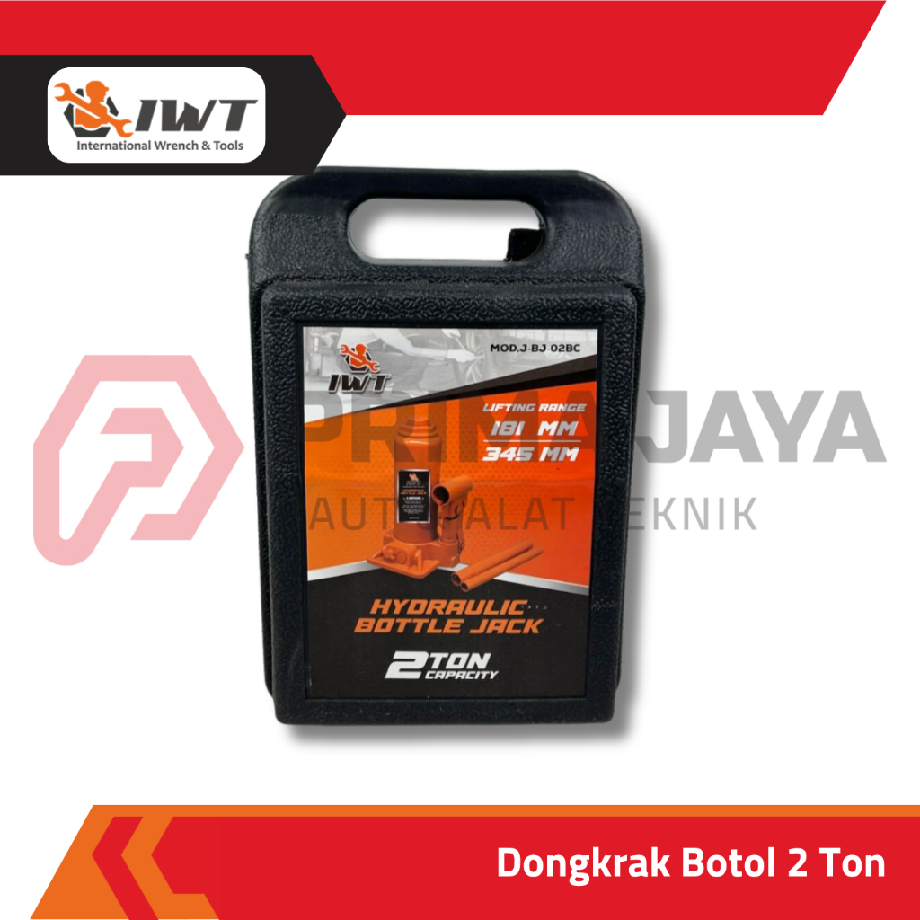 DONGKRAK BOTOL HIDROLIK / HYDRAULIC BOTTLE JACK 2 4 6 TON IWT