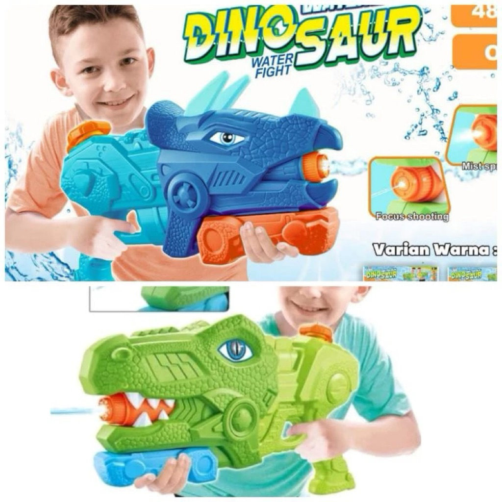 1081 mainan pistol air anak laki laki / mainan pistol water gun motif dinosaurus anak laki laki / ma