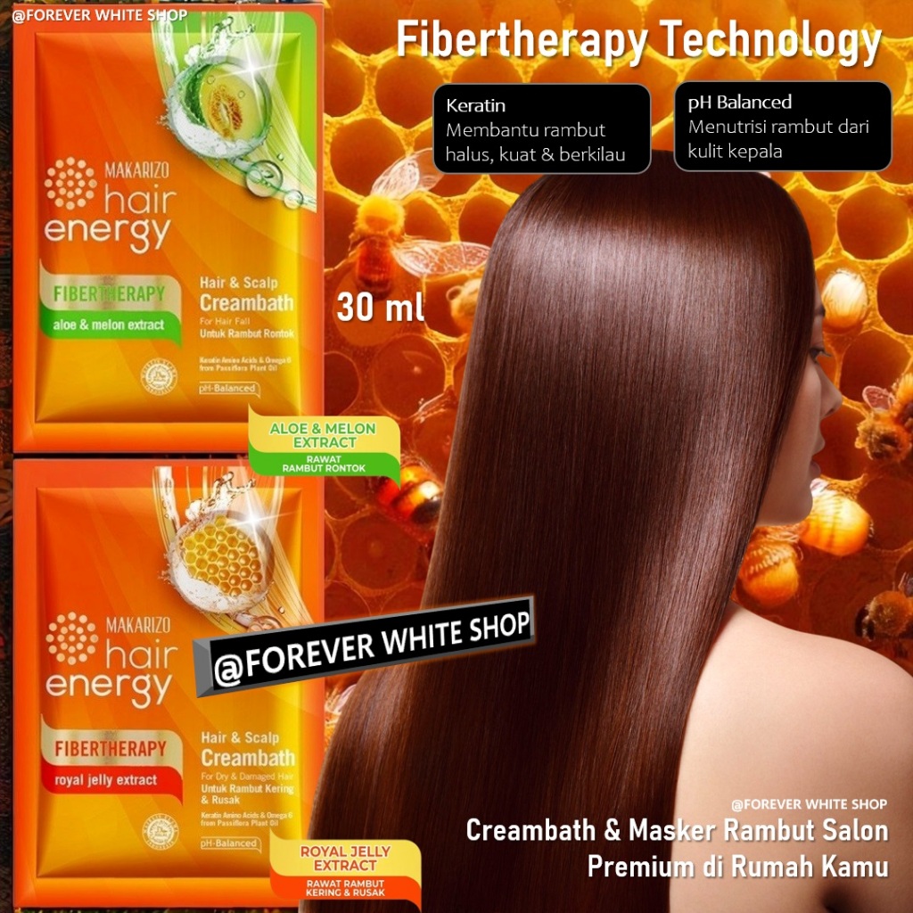 Hair Mask Makarizo Masker Rambut Makarizo Pelurus 30 ml FWS Keratin Masker Rambut Kering Rusak Maske