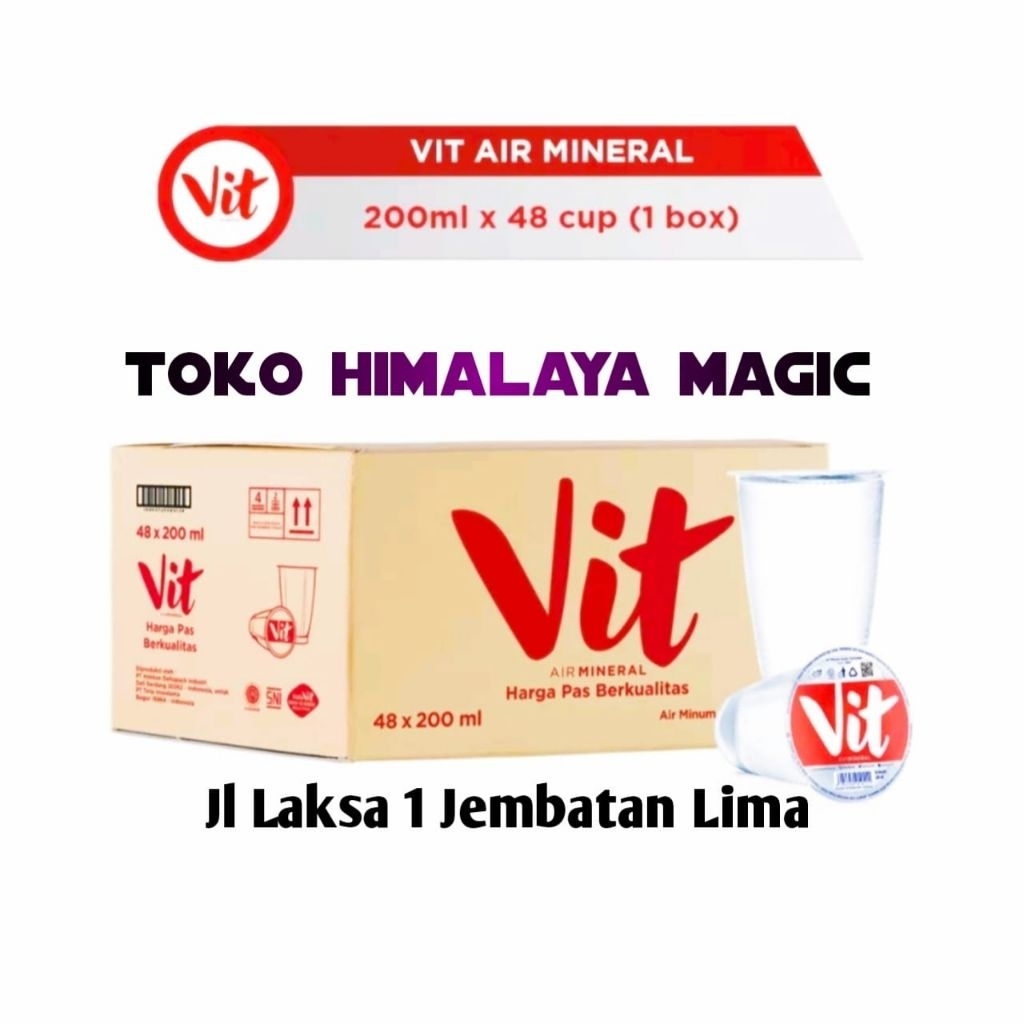 Air kemasan gelas VIT 200 ml
