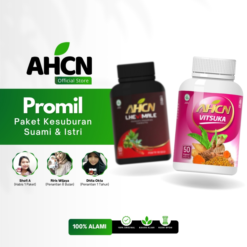 Paket Promil AHCN Vitsuka Dan Lhevimale Untuk Pria Dan Wanita