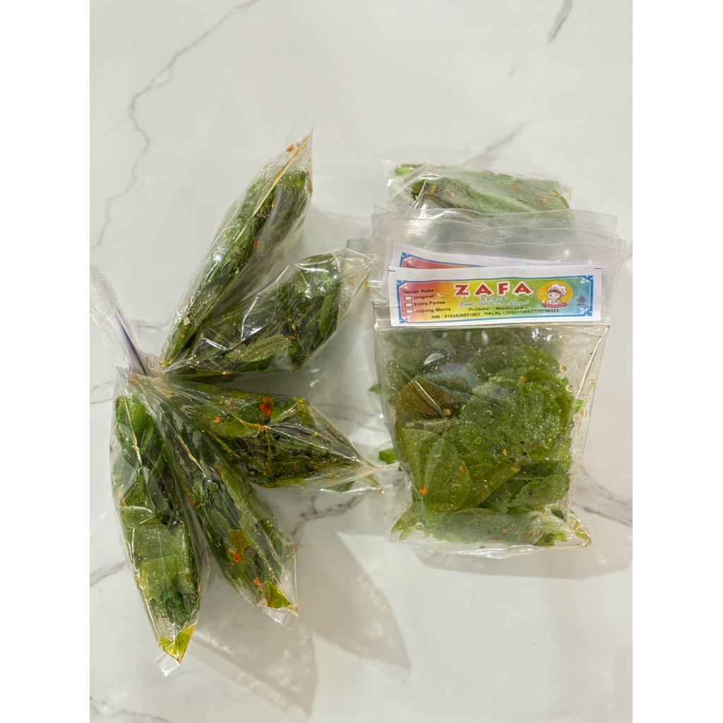 

keripik kaca rumput laut pedas isi 5pcs | Cemilan | murah | enak