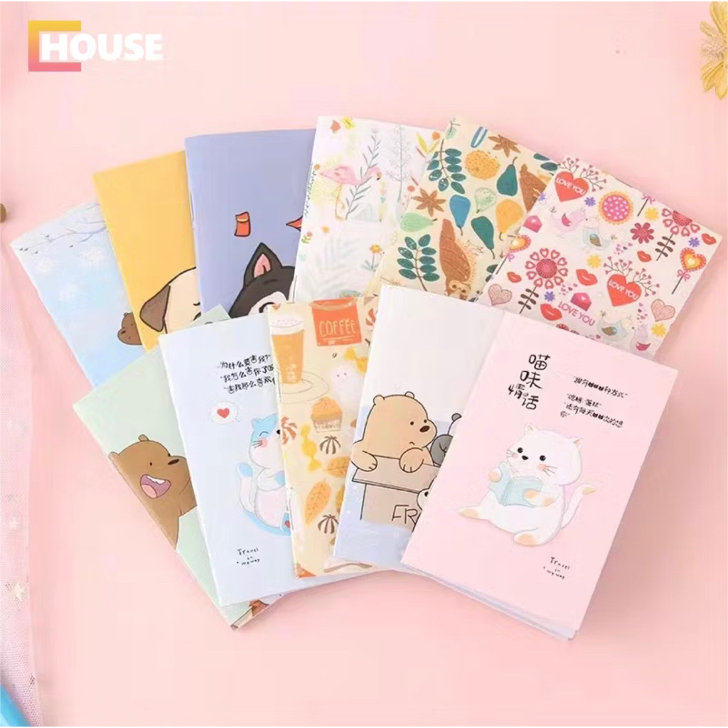 

BUKU TULIS MINI MOTIF KARTUN/ NOTEBOOK MINI CARTOON/ BUKU MINI