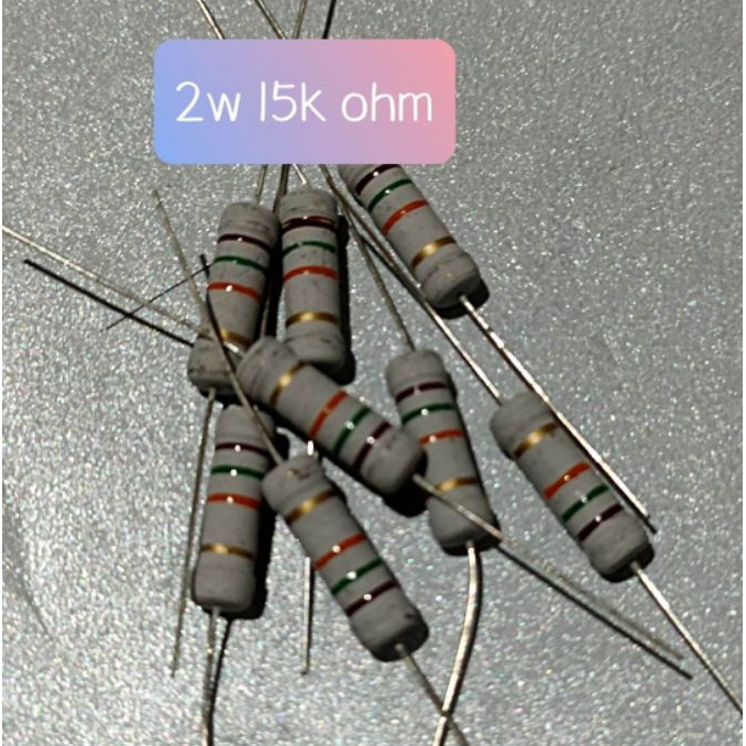 10BUAB RESISTOR 2WATT 15K OHM 2 WATT 15KOHM 2W 15K OH  15 K OHM 2W