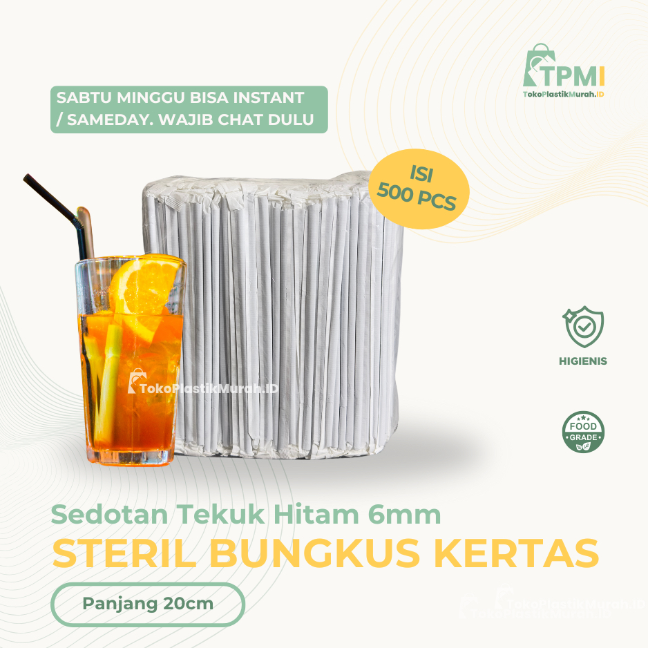 [BISA INSTANT] SEDOTAN TEKUK HITAM 6MM STERIL | SEDOTAN STERIL HITAM | SEDOTAN TEKUK | SEDOTAN HITAM