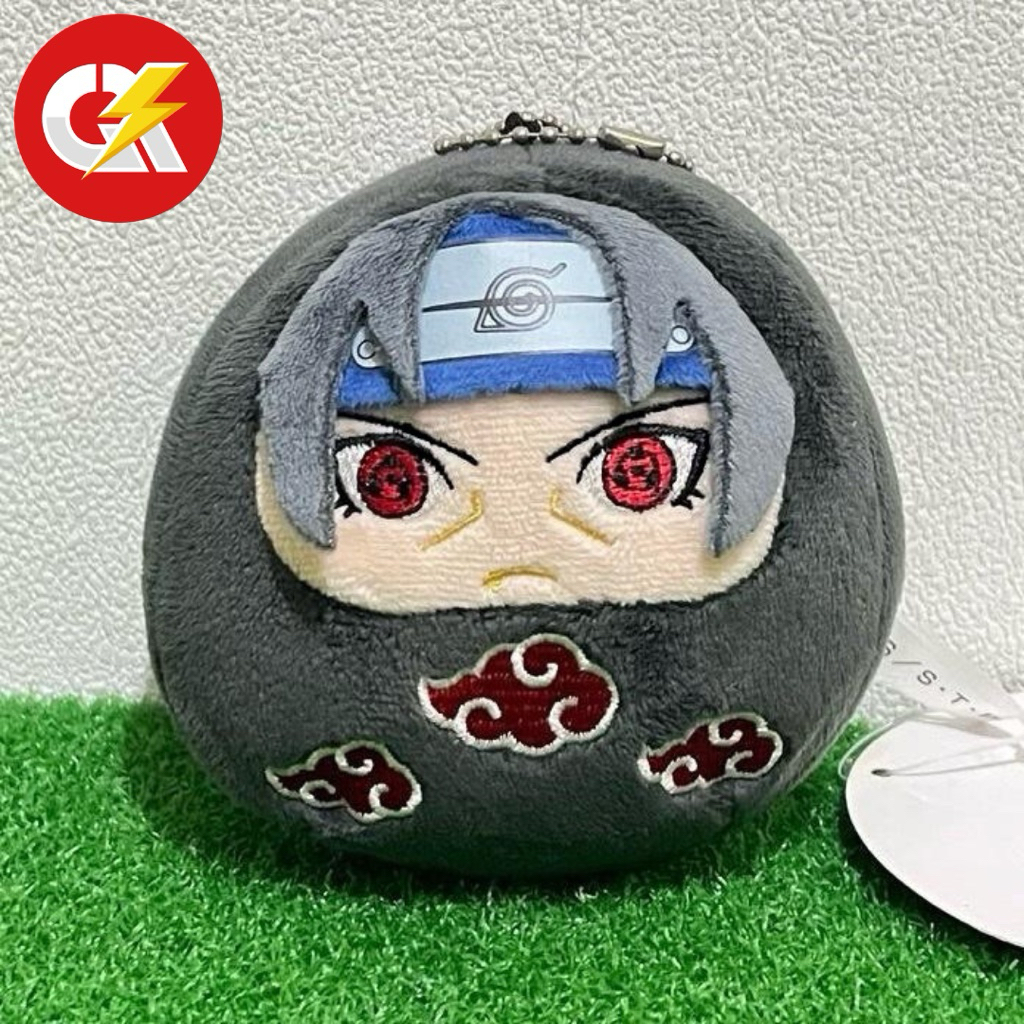Boneka Keychain Anime Naruto Shippuden Uchiha Itachi Korokoro Daruma Original