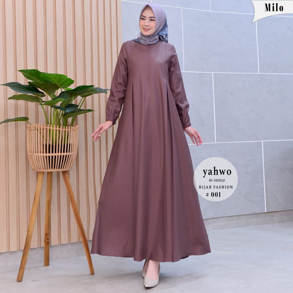 Gamis Polos Katun Toyobo Fodu Variasi Warna-Busuy Friendly-Wudhu Friendly-Lengan Karet-Gamis Jumbo-G
