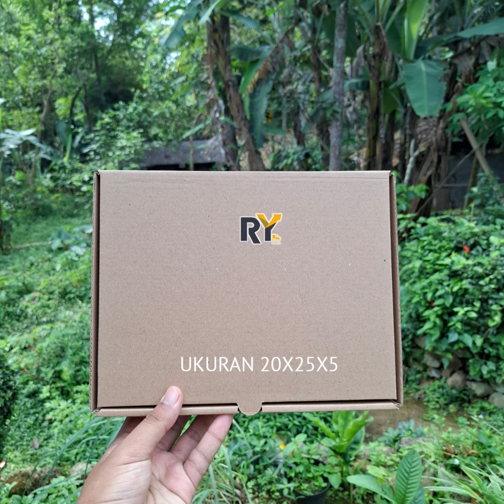 

Kardus Corrugated 25x20x5 CM | Die Cut | Kotak Karton | Box Packing untuk produk