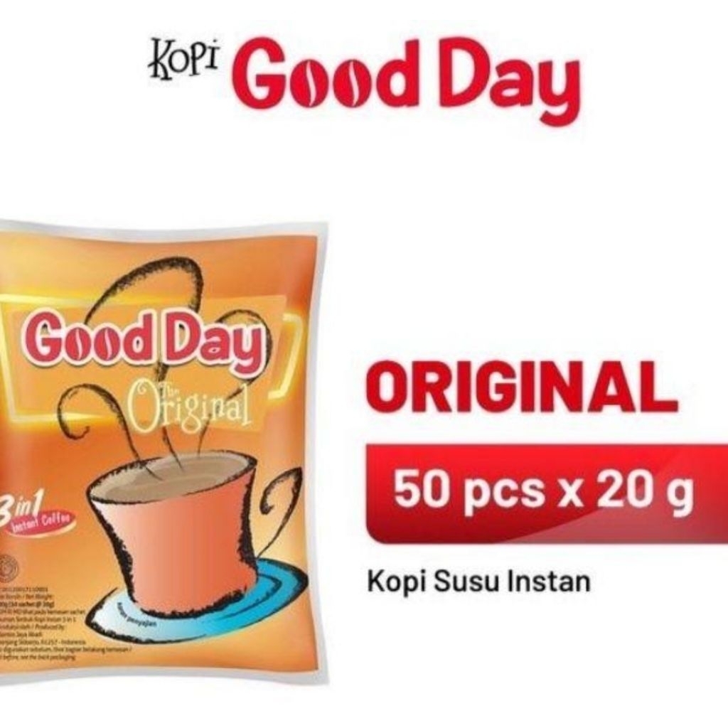 

Good Day Original 1 Bag isi 50 Sachet