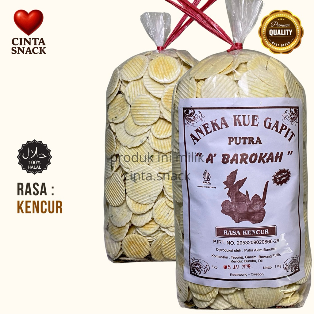 

Gapit Simpring Rasa Kencur Gurih & Renyah (250gr, 500gr, 1kg) Harga Pabrik