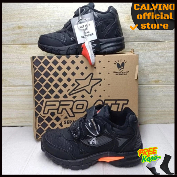 sepatu sekolah magnet [28-37] hitam TK SD SMP pro att 2025
