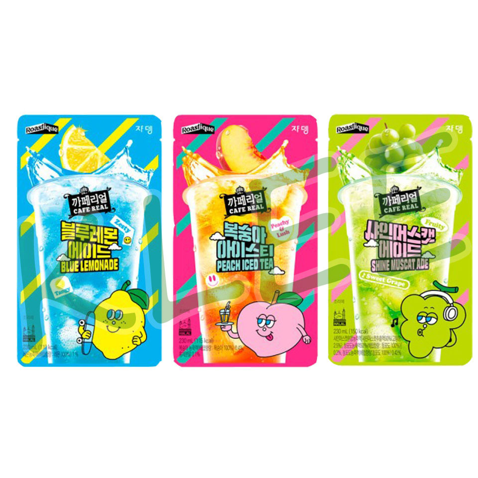 

JARDIN Korean Pouch Drink - 쟈뎅 Jardin Blue Lemon Ade Peach Iced Tea Shine Muscat Ade - Minuman Korea Berperisa Lemon Persik Anggur Putih 230ml