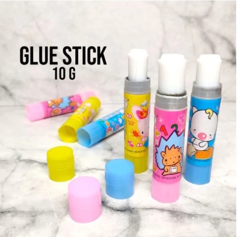 

(SUN) Isi 5 Pcs GLUE STICK FANCY LEM KERTAS BATANG / GLUE STIK 10gram KARAKTER MOTIF KARTUN