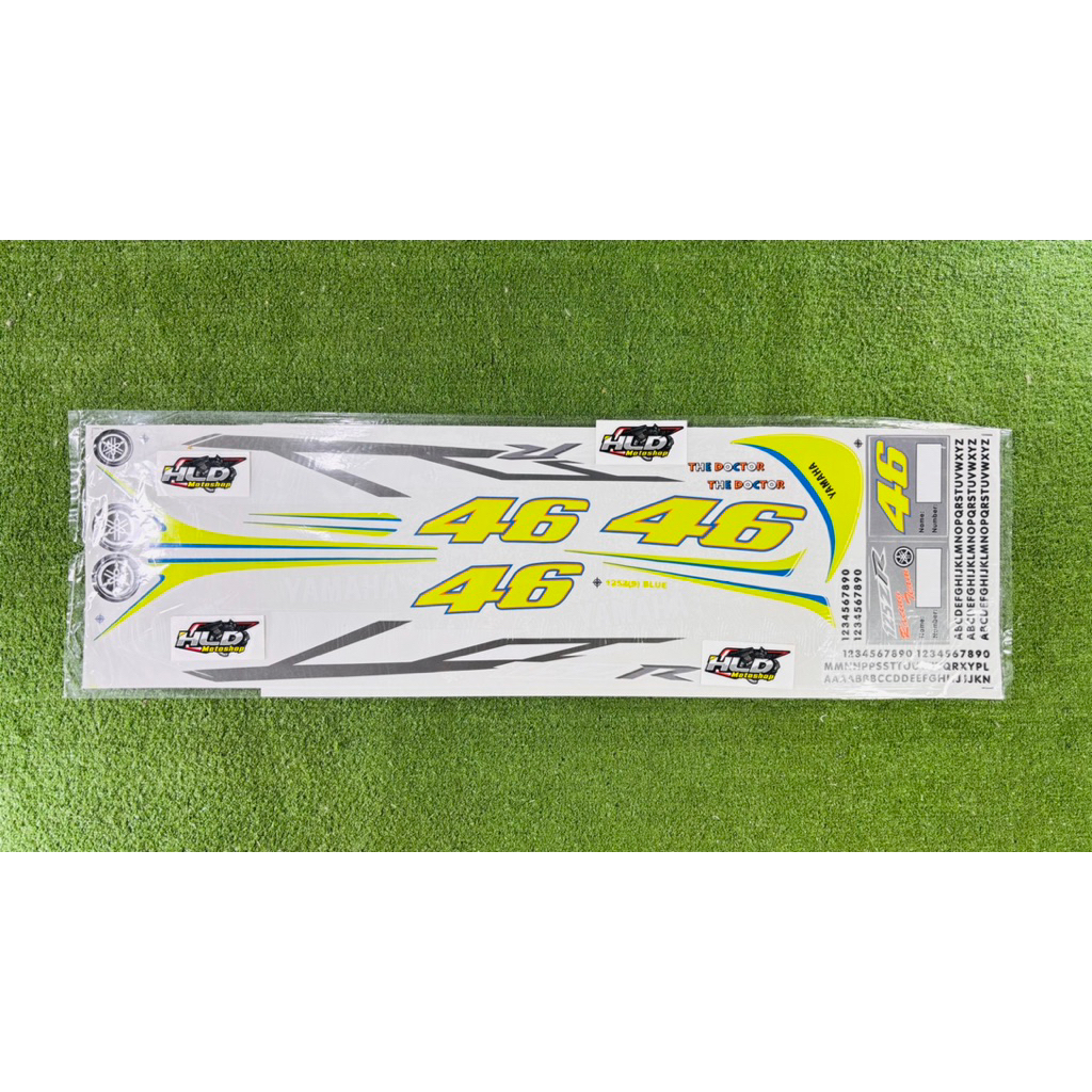 Stiker Bodi 125Z. Striping Body FullSet Yamaha 125ZR BIRU MOVISTAR 46 LIMITED EDITION Import Malaysi