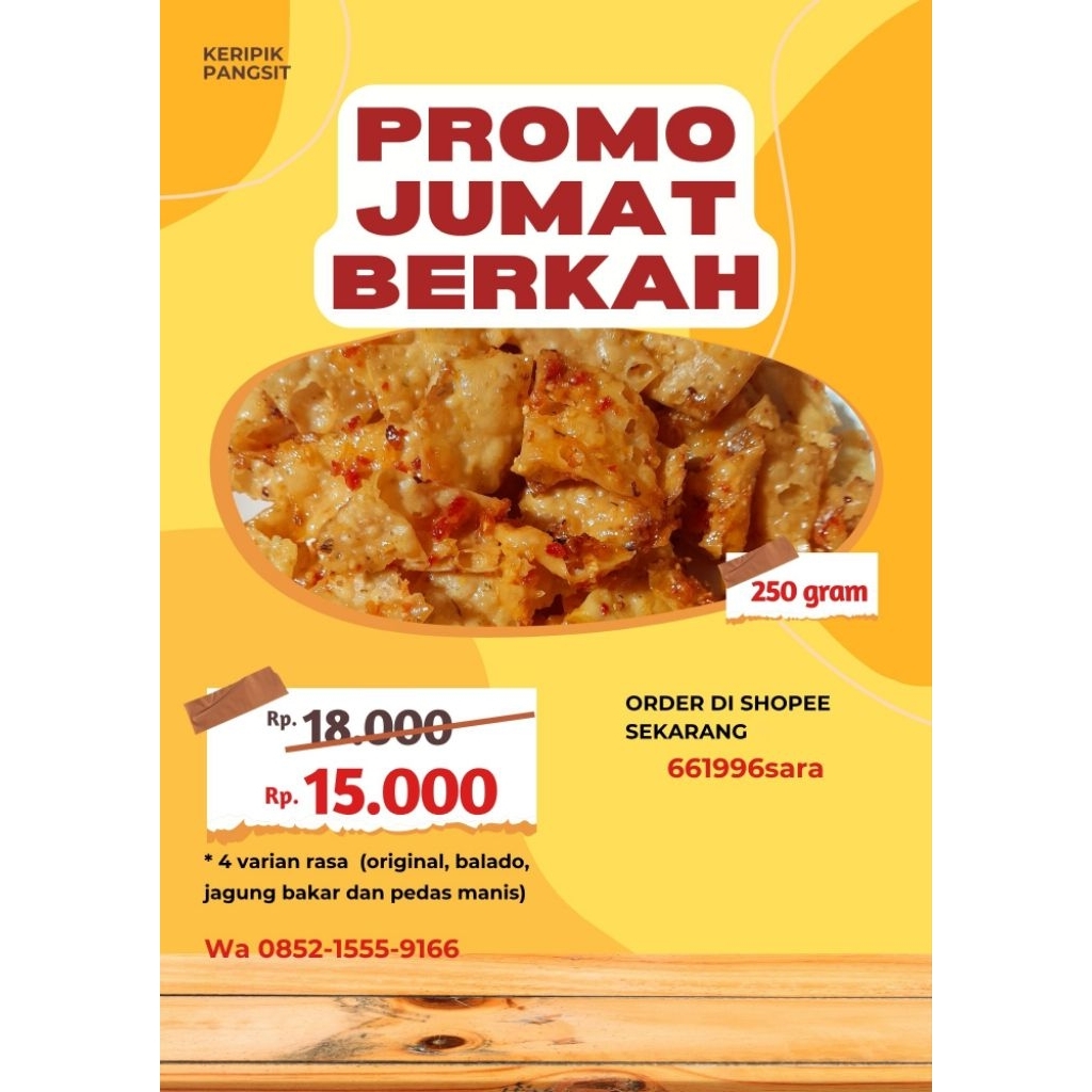 

PROMO Keripik Pangsit 250 gram