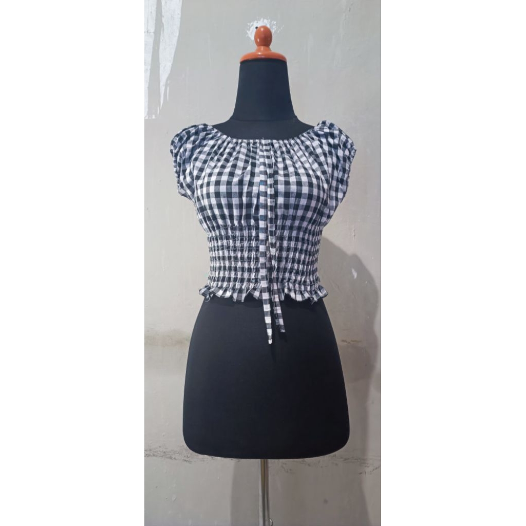 Sabrina//crop//atasan wanita//fashion wanita//baju crop