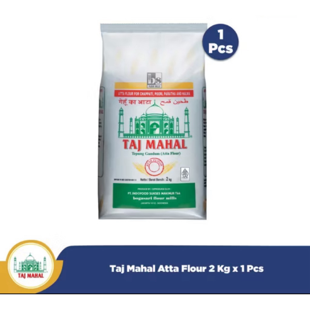 

Taj Mahal Tepung Gandum 2kg – Pilihan Terbaik Untuk Roti Lembut & Sehat!