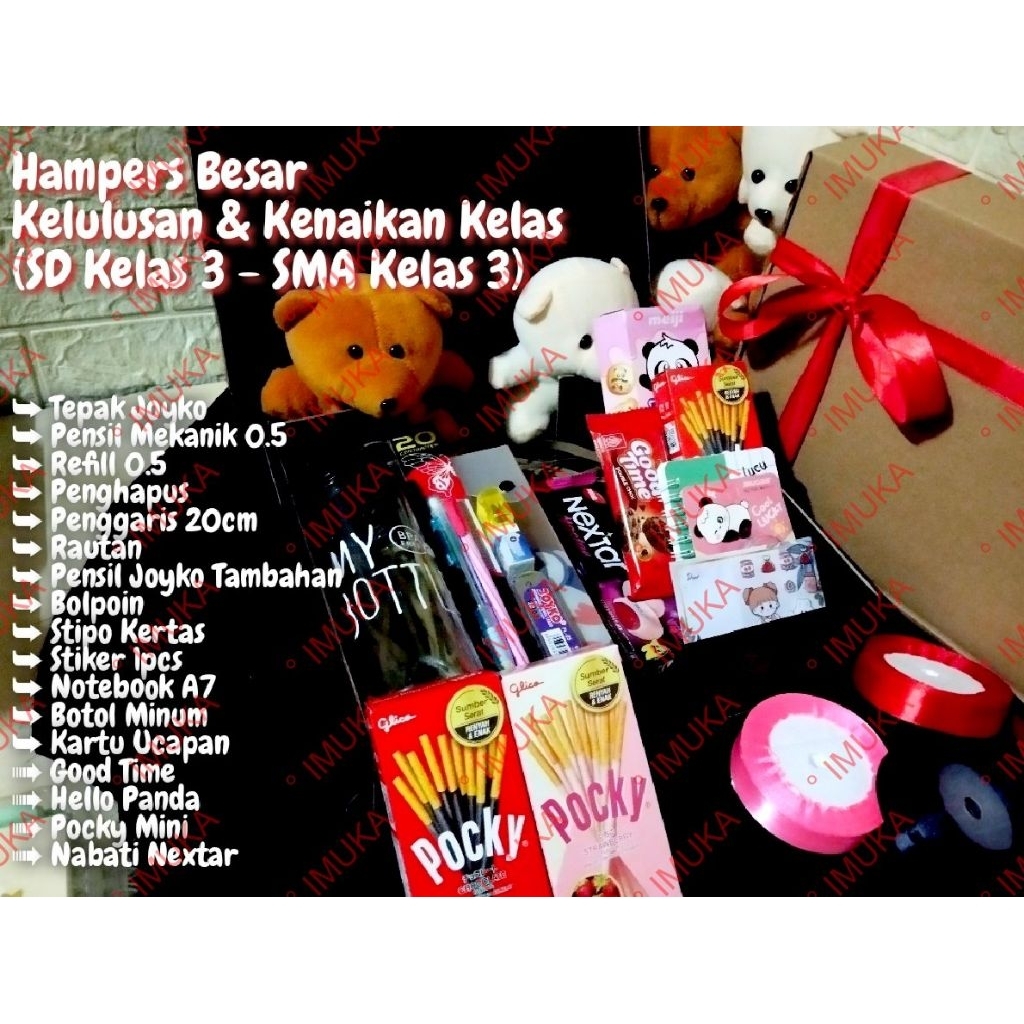 

Hampers Besar 1 Kelulusan & Kenaikan Kelas (SD Kelas 3 - SMA Kelas 3)