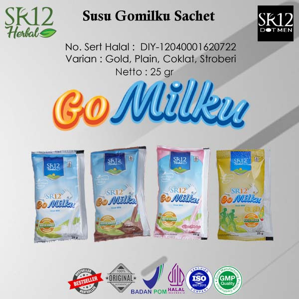 

Susu Bubuk Kambing Etawa SR12 Gomilku Sachet Premium Original yg aman utk anak Promil Bumil Lansia
