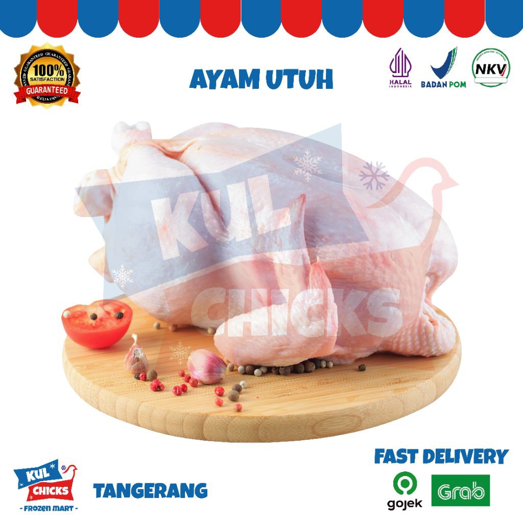 

Ayam Utuh Probiotik Organik Frozen (900-990gr)