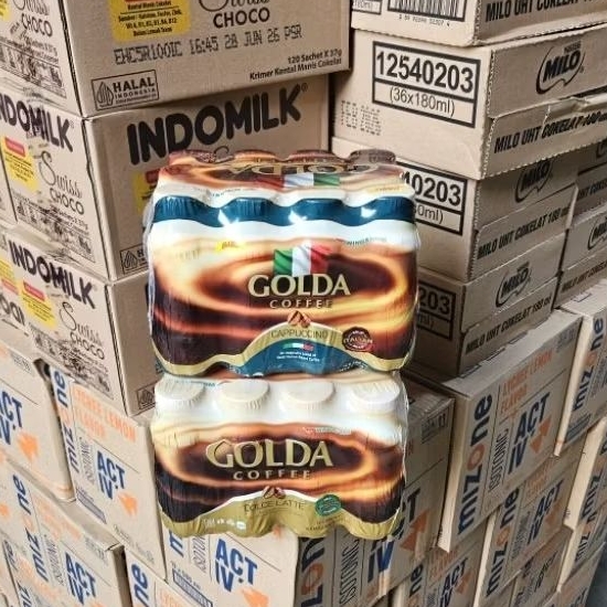 

ED 02.26 - BAL 12*200ML - GOLDA COFFEE CAPPUCINO / DOLCE LATTE ( ISI 12 PET ) KOPI