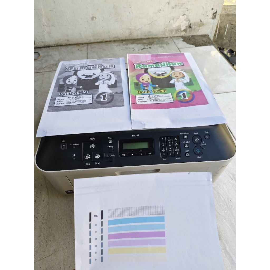 Printer Canon pixma MX366 siap pakai